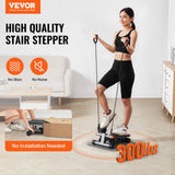 VEVOR Stair Stepper for Exercise at Home Mini Stepper with Resistance Band - Front View