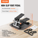 VEVOR Stair Stepper for Exercise at Home Mini Stepper with Resistance Band - Close-Up Angle