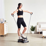 VEVOR Stair Stepper for Exercise at Home Mini Stepper with Resistance Band - Low Angle