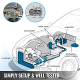 VEVOR A/C Compressor with Clutch Fit For 2006-2011 Chevrolet Impala / Monte Carlo / Malibu / Pontiac G6 3.5L 3.9L - Side View