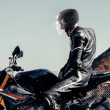 VEVOR 3/4-Face Motorcycle Helmet Motocross Helmet with Bluetooth Communication - Low Angle