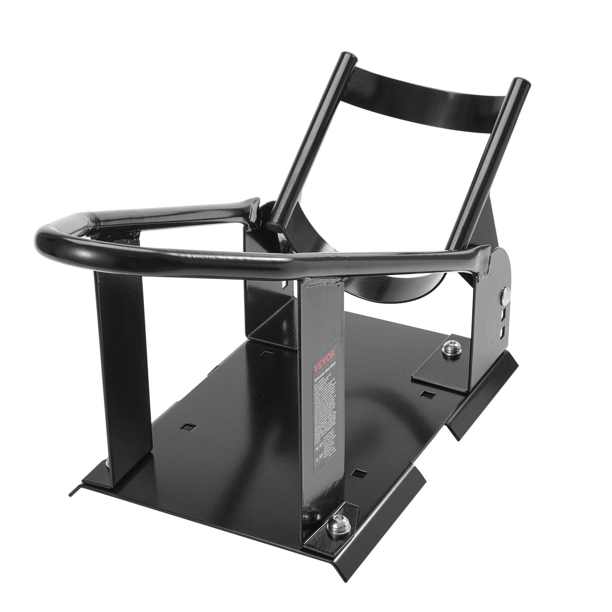 VEVOR Motorcycle Wheel Chock, 816.5 kg Capacity Wheel Cradle Holder, Heavy-duty Steel Motorcycle Front Wheel Stand with 3 Adjustable Holes, For 381-533.4 mm Off-Road Motorcycles, Standard Motorcycles