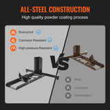 VEVOR Motorcycle Wheel Chock Upright, 816.5 kg Capacity, Heavy-duty Steel Motorcycle Front Wheel Stand with 6 Adjustable Holes, For 381-558.8 mm Off-Road Motorcycles, Standard Motorcycles - 45-Degree Angle