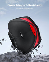 VEVOR 48L Motorcycle Top Case Universal Motorbike Tail with Reflective Panel - Front View