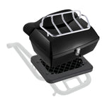Motorcycle Top Case, Universal Durable PP Material Motorbike Tail Box with Reflective Panel, 48L Waterproof Detachable Motorcycle Top Box with Multi-Hole Base, Fit for 99% of Motorcycle Frames