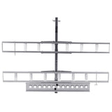 VEVOR Motorcycle Carrier, 2-Bike 272.15KGS Aluminum Motorcycle Carrier Hitch Mount, Loading Ramp, Sc
