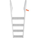 VEVOR Dock Ladder, Removable 4 Steps, 350 lbs Load Capacity, Aluminum Alloy Pontoon Boat Ladder with 4'' Wide Step & Nonslip Mat, Easy to Install for Ship/Lake/Pool/Marine Boarding - Extra Image