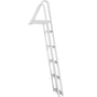 Removable Dock Ladder 5 Steps, 159 kg Load Capacity, Pontoon Boat Ladder with 4'' Wide Step & Nonslip Design for Ship/Lake/Pool/Marine Boarding