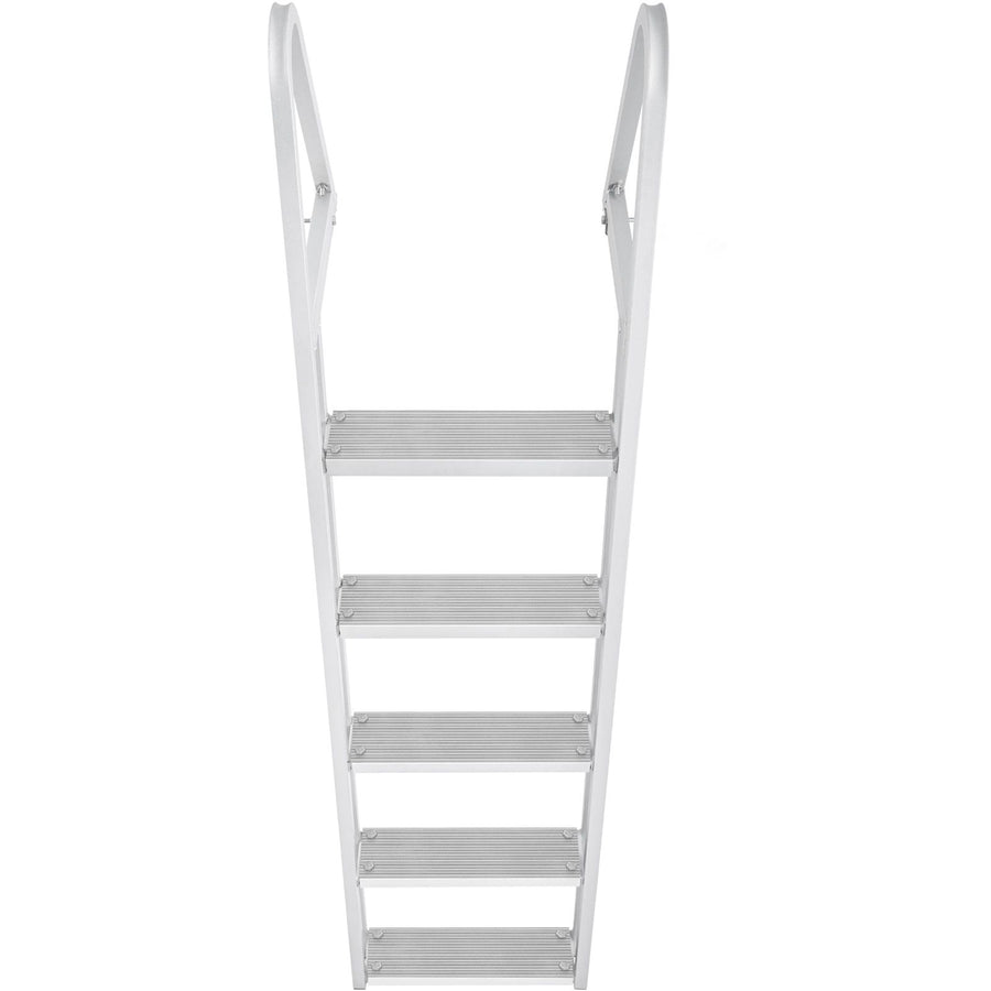 Removable Dock Ladder 5 Steps, 159 kg Load Capacity, Pontoon Boat Ladder with 4'' Wide Step & Nonslip Design for Ship/Lake/Pool/Marine Boarding