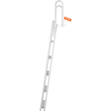 VEVOR Dock Ladder Flip Up 5 Steps, 350lbs Load Capacity, Aluminum Pontoon Boat Ladder with 4" Wide Step & Nonslip Rubber Mat,Swimm Step Ladder for