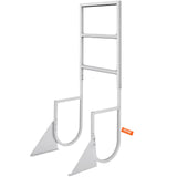 VEVOR Dock Ladder, Flip-Up 3 Steps, 159 kg Load Capacity, Aluminum Alloy Pontoon Boat Ladder with 50.8 mm Wide Step & Nonslip Rubber Mat, Easy to Install for Ship/Lake/Pool/Marine Boarding - Extra Image