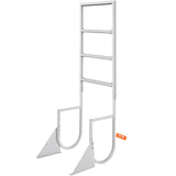 VEVOR Dock Ladder, Flip-Up 4 Steps, 159 kg Load Capacity, Aluminum Alloy Pontoon Boat Ladder with 50.8 mm Wide Step & Nonslip Rubber Mat, Easy to Install for Ship/Lake/Pool/Marine Boarding - Extra Image