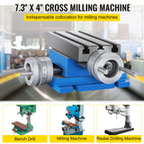 VEVOR Milling Machine Cross Slide Worktable 4''x7.3'' 2 Axis Compound Precision - Front View