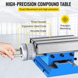 VEVOR Milling Machine Cross Slide Worktable 4''x7.3'' 2 Axis Compound Precision - Side View