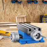 VEVOR Milling Machine Cross Slide Worktable 4''x7.3'' 2 Axis Compound Precision - Close-Up Angle