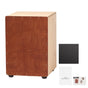 Cajon Box Drum, with Internal Snare Wires, Lightweight Wooden Percussion Box, Portable Birch Wood Drum Musical Instrument with Silicone Feet, for Beginners and Professionals, 305 x 305 x 430 mm