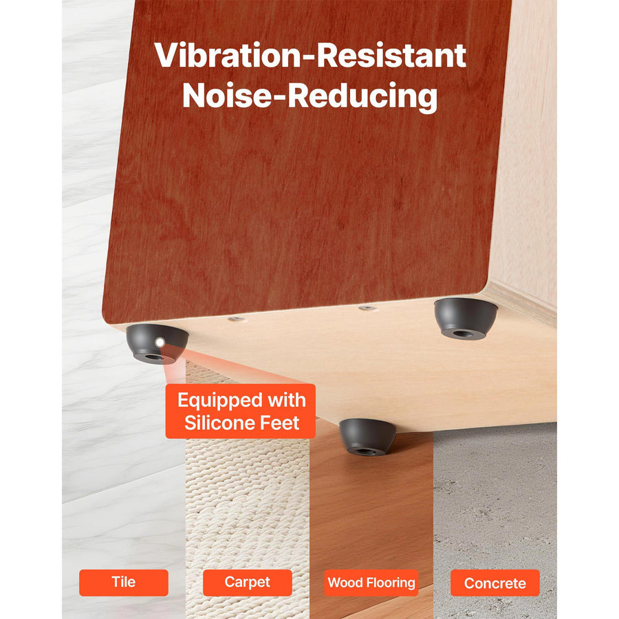 Cajon Box Drum, with Internal Guitar Strings, Lightweight Wooden Percussion Box, Portable Birch Wood Drum Musical Instrument with Silicone Feet, for Beginner & Professional, 305 x 305 x 430 mm