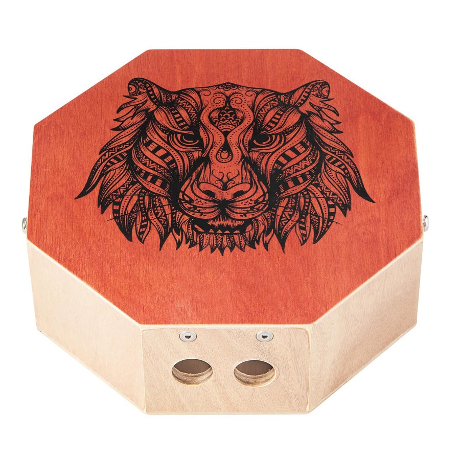 Unique Cajon Box Drum, with Internal  Guitar Strings, Portable Wooden Percussion Box, Birch Wood Drum Musical Instrument with Adjustable Strap, for Beginners & Professionals, 295 x 295 x 100 mm