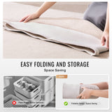 VEVOR Cotton Rope Storage Basket 87L Woven Blanket Basket 20 x 20 x 14 in - 45-Degree Angle