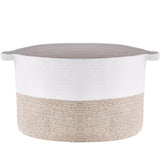 VEVOR Cotton Rope Storage Basket 87L Woven Blanket Basket 20 x 20 x 14 in