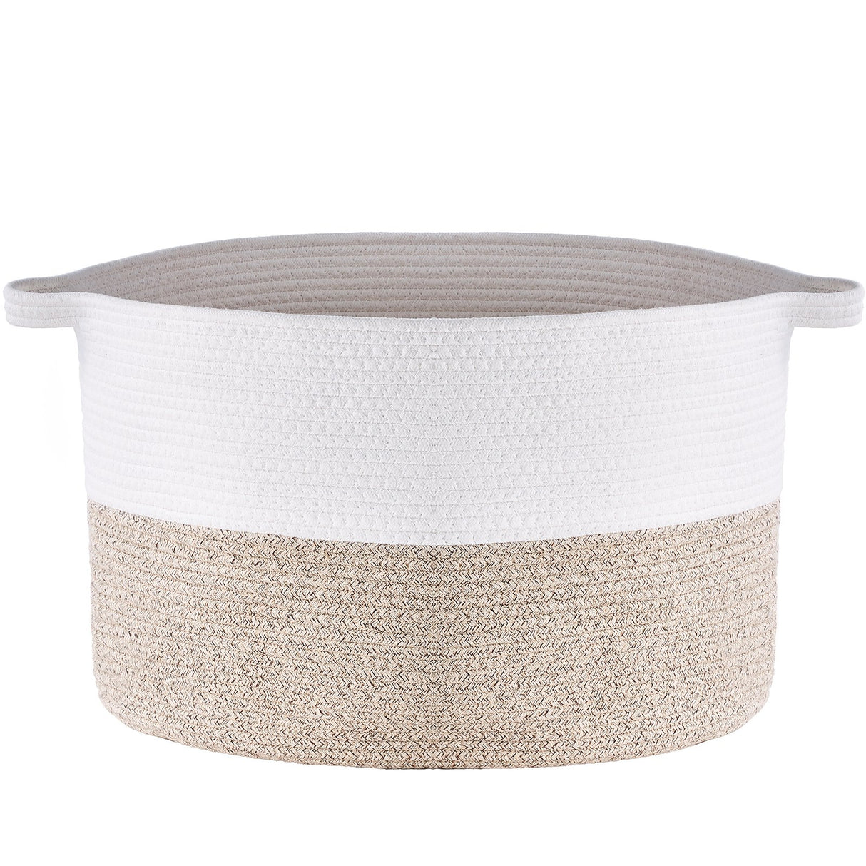 VEVOR Cotton Rope Storage Basket 87L Woven Blanket Basket 20 x 20 x 14 in