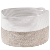 VEVOR Cotton Rope Storage Basket 87L Woven Blanket Basket 20 x 20 x 14 in - Extra Image