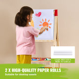 VEVOR Easel Accessory Set Chalk & Markers & Paper Rolls 32PCS for Standing Easel - Side View