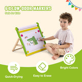 VEVOR Easel Accessory Set Chalk & Markers & Paper Rolls 32PCS for Standing Easel - Top-Down View