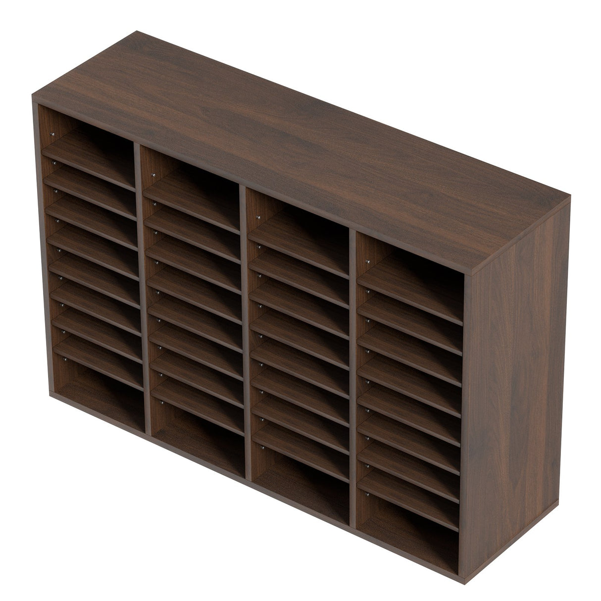 VEVOR Literature Organizers, 36 Compartments Office Mailbox with Adjustable Shelves, Wood Literature Sorter 997x305x680 mm for Office, Home, Classroom, Mailrooms Organization, EPA Certified Brown