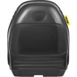 VEVOR Universal Lawn Tractor Seat Replacement, Compact High Back Mower Seat, Black Vinyl Forklift Seat, Central Drain Hole Skid Steer Seat with Mounting Bolt Patterns of 8