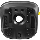 VEVOR Universal Lawn Tractor Seat Replacement, Compact High Back Mower Seat, Black Vinyl Forklift Seat, Central Drain Hole Skid Steer Seat with Mounting Bolt Patterns of 8