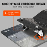 VEVOR Car Dolly Wheel Tire Dolly 4 PCS Heavy Duty Skate Auto Repair Dolly 6000LB - Top-Down View