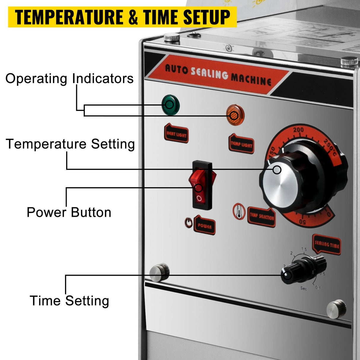 Semi-automatic Cup Sealing Machine Cup Sealer Silver 300-500 Cups/Hour