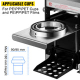 Semi-automatic Cup Sealing Machine Cup Sealer Silver 300-500 Cups/Hour