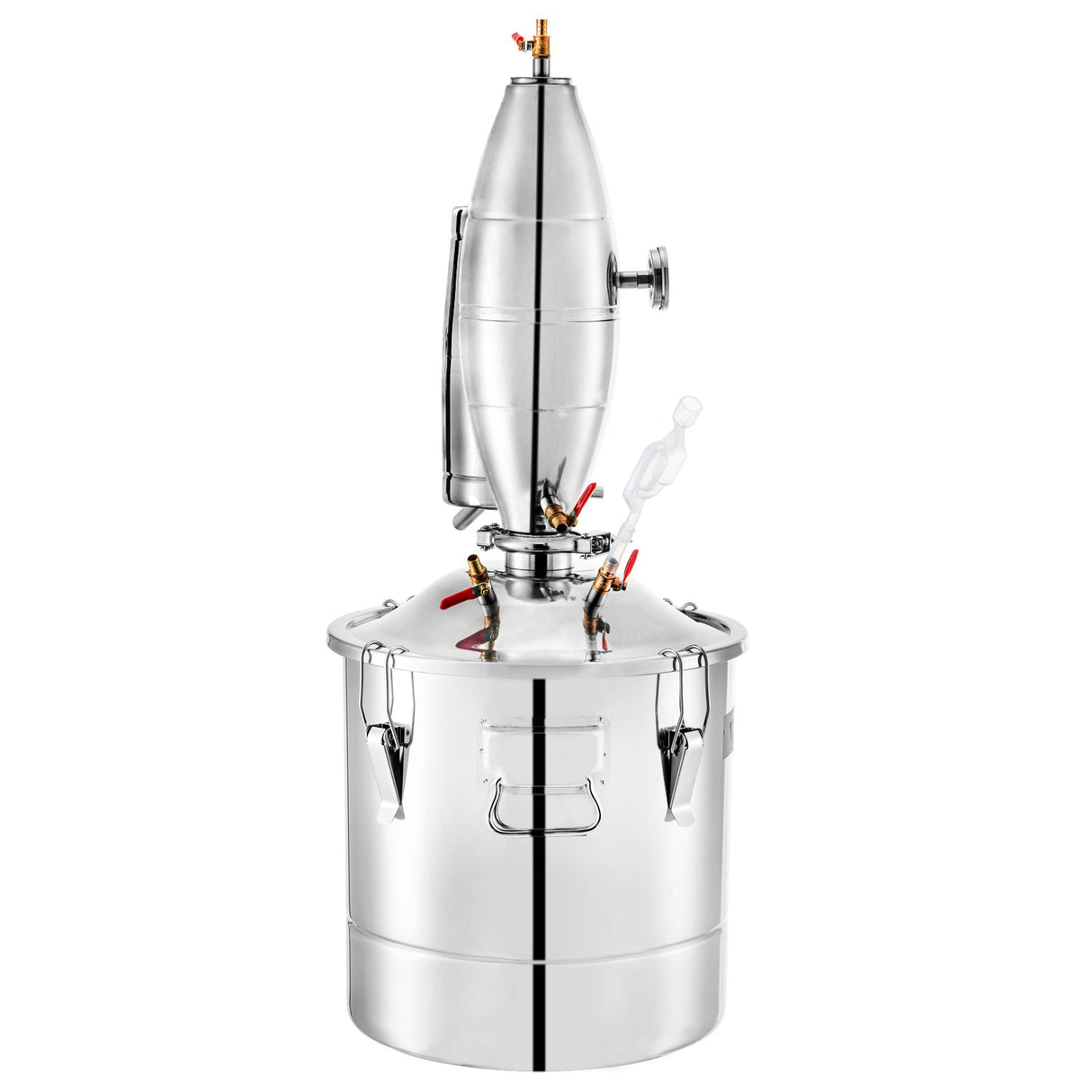 VEVOR Alcohol Distiller 70L Alcohol Still Whiskey Distillery Kit Home Moonshine Still with Thermometer and Fermentation Tank for Alcohol Distilling