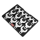 VEVOR Crowfoot Wrench Set, 1/2" Drive 14-Piece SAE (1-1/16" - 2") Crows Foot Wrench Set with Storage Tray, 40CR Material with Laser Etched Sizing, for