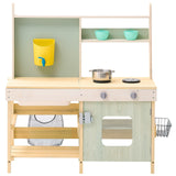 VEVOR Wooden Mud Kitchen Outdoor Toy Play Kitchen Set for Kids Pretend Playset - Extra Image