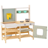 VEVOR Wooden Mud Kitchen Outdoor Toy Play Kitchen Set for Kids Pretend Playset - Extra Image