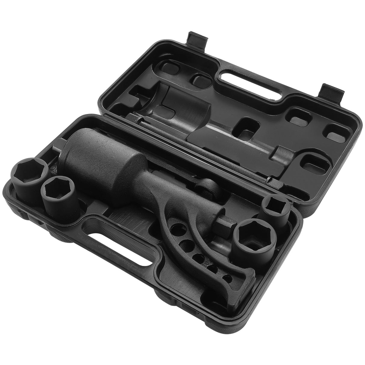 VEVOR Torque Multiplier, Heavy Duty Torque Multiplier Wrench Set, 1 Inch Drive Lug Nut Wrench Torque Multiplier, 1:64 6800N.m Lug Nut Remover, with 4 Sockets and Storage Case for Truck Trailer RV