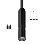 Endoscope Camera with Light, 1920P HD Borescope for Android & IOS, 8 LED Lights Inspection Camera with 5m Semi-Rigid Cable, 2X Zoom, IP67 Waterproof Snake Scope Camera for Auto, Plumbing