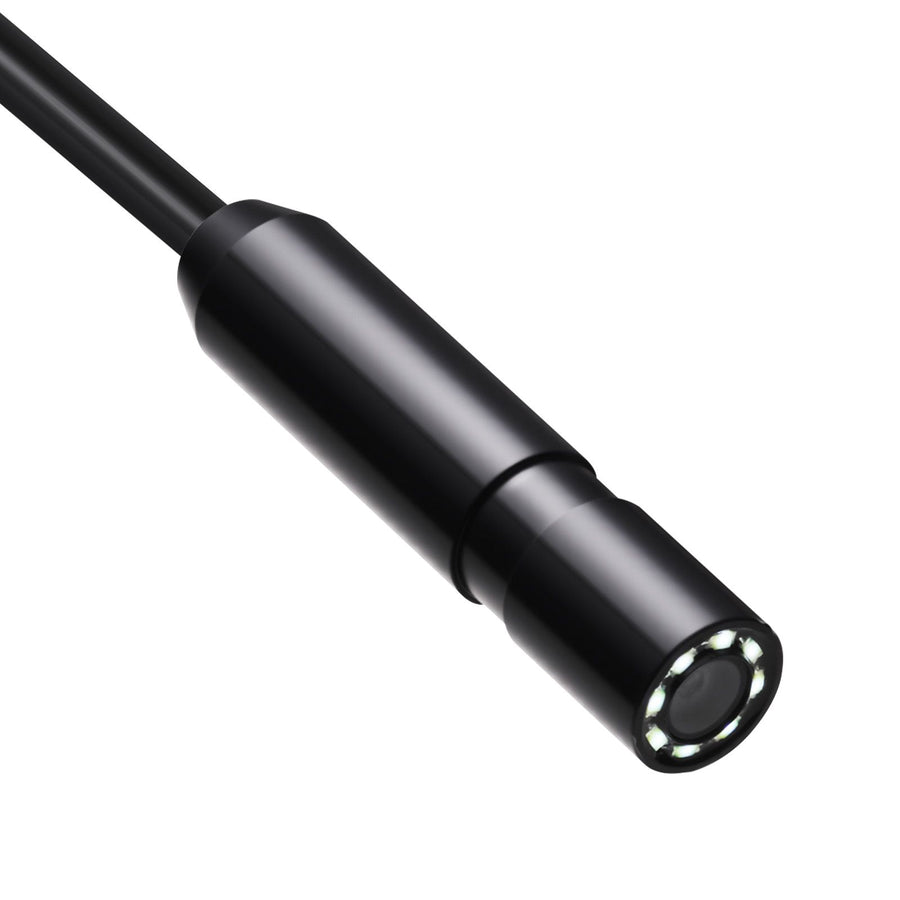 Endoscope Camera with Light, 1920P HD Borescope for Android & IOS, 8 LED Lights Inspection Camera with 5m Semi-Rigid Cable, 2X Zoom, IP67 Waterproof Snake Scope Camera for Auto, Plumbing