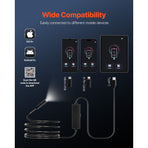 Endoscope Camera with Light, 1920P HD Borescope for Android & IOS, 8 LED Lights Inspection Camera with 3m Semi-Rigid Cable, 2X Zoom, IP67 Waterproof Snake Scope Cameras for Auto, Plumbing