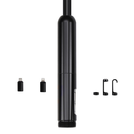 Endoscope Camera with Light, Dual Lens Borescope for Android & IOS, 1920P HD Inspection Camera with 8 + 1 LED