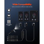 Endoscope Camera with Light, Dual Lens Borescope for Android & IOS, 1920P HD Inspection Camera with 8 + 1 LED Lights, 2X Zoom, 3m Snake Cable, IP67 Waterproof Snake Camera for Auto, Plumbing