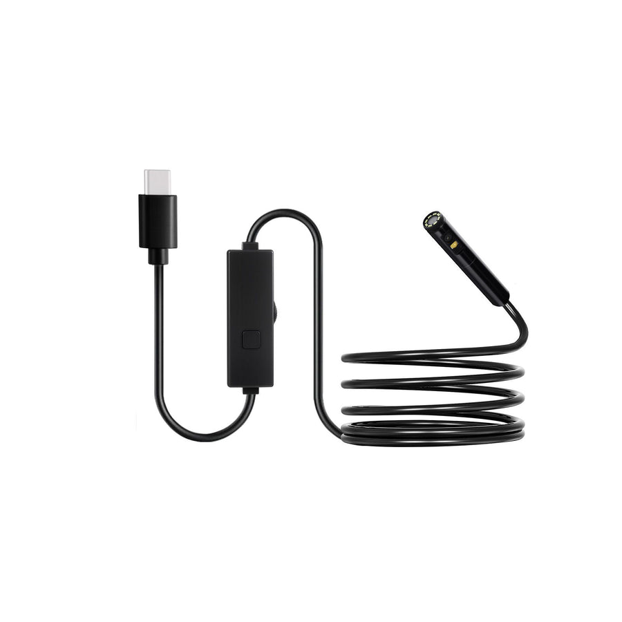 Endoscope Camera with Light, Dual Lens Borescope for Android & IOS, 1920P HD Inspection Camera with 8 + 1 LED Lights, 2X Zoom, 3m Snake Cable, IP67 Waterproof Snake Camera for Auto, Plumbing