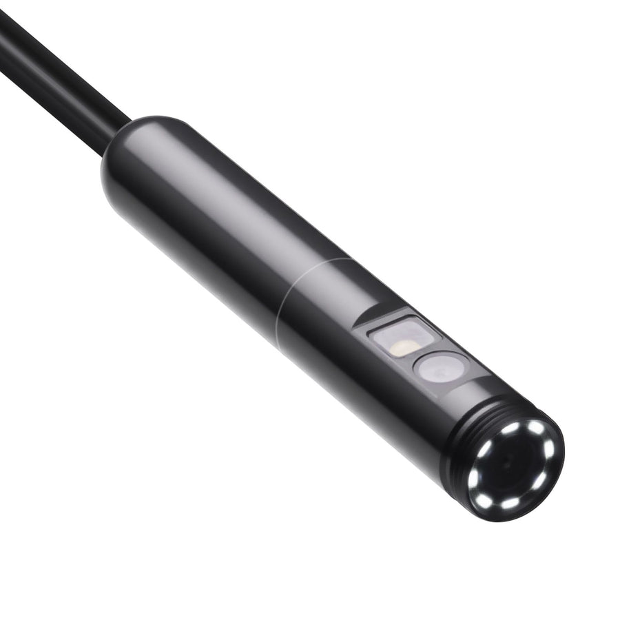 Endoscope Camera with Light, Dual Lens Borescope for Android & IOS, 1920P HD Inspection Camera with 8 + 1 LED Lights, 2X Zoom, 3m Snake Cable, IP67 Waterproof Snake Camera for Auto, Plumbing
