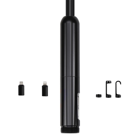 Endoscope Camera with Light, Dual Lens Borescope for Android & IOS, 1920P HD Inspection Camera with 8 + 1 LED
