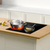 VEVOR 6000W 4 Burner Induction Cooktop Electric Countertop Burner Touch Control - Low Angle
