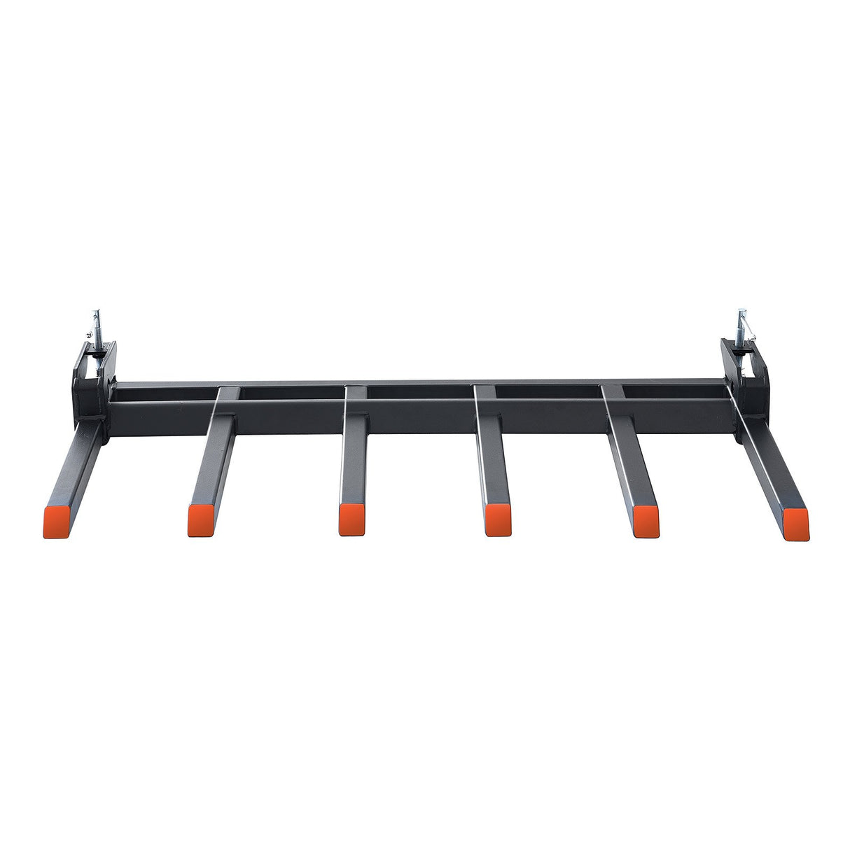 VEVOR Clamp on Debris Forks to 1500 mm Bucket, 2000 kg Capacity Heavy Duty Clamp on Pallet Forks Bucket, Fit for Loader Bucket Skidsteer Tractor to Clean up Fallen Limbs Debris or Yard Wwaste