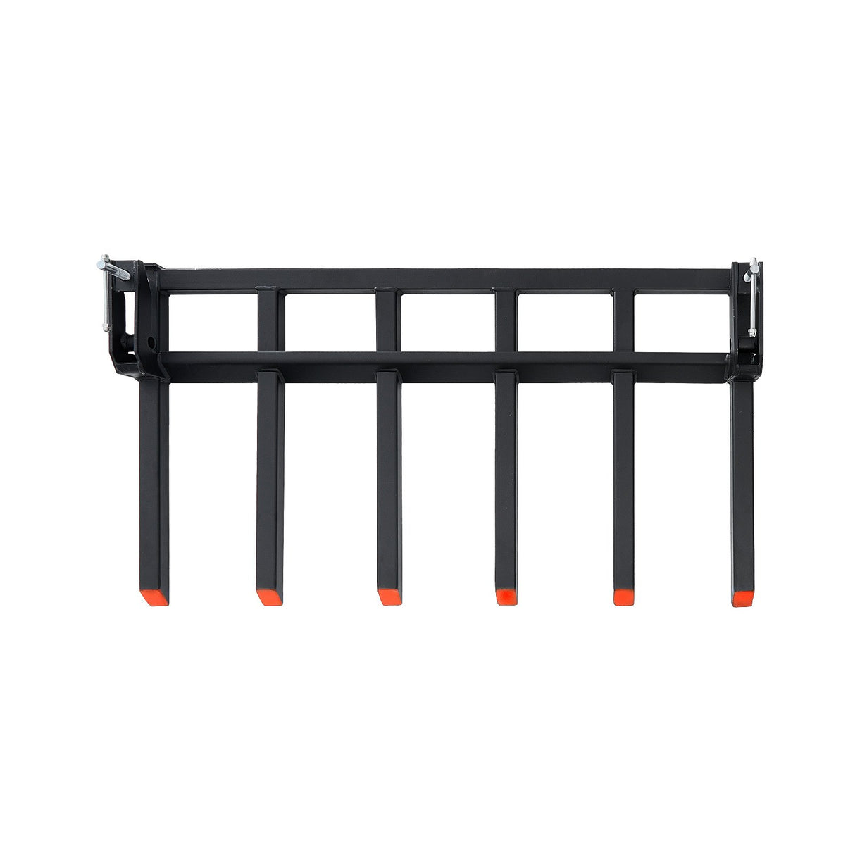VEVOR Clamp on Debris Forks to 1500 mm Bucket, 2000 kg Capacity Heavy Duty Clamp on Pallet Forks Bucket, Fit for Loader Bucket Skidsteer Tractor to